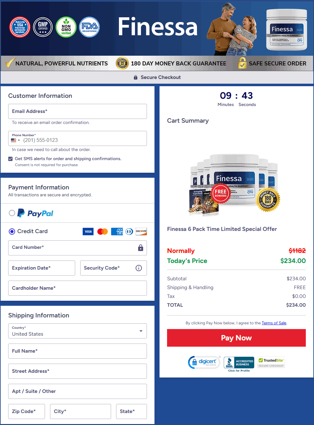 Secure ClickBank checkout portal when you finessa buy online